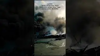 kebakaran kapal di pelabuhan kota tegal 
