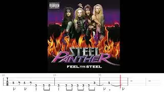 Steel Panther - Party All Day (Bass Backing Track with Tabs)