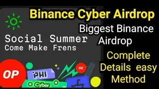 Binance Cyber Airdrop || Web3 Wallet Social Summer Task || How to Mint and all working