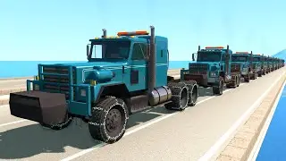 Cars & Trucks Waterfall #3 - BeamNG Drive | Crashes Plus