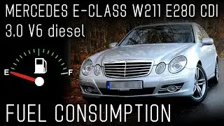 Mercedes W211 E-Class E280 CDI fuel consumption / zużycie paliwa
