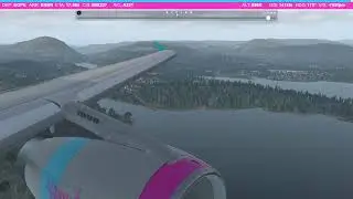ToLiss A321 BSS Sound! PART 3 Real Airbus Pilot Live to Bergen:  X Plane 11
