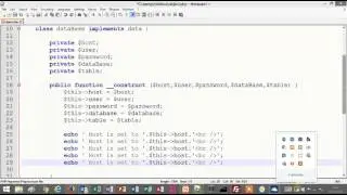Tutorial 11 - PHP - Building a database object that implements an Interface in OOP - Part 2
