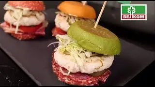 ГОТОВИМ С ВЕЛКОМ Мини-бургеры с нарезкой колбас и деликатесов