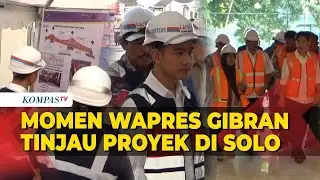 Momen Kunjungan Kerja Wapres Gibran Tinjau Rel Layang hingga Gedung Olahraga Manahan di Solo
