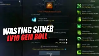 Wasting Silver to Level 10 Gem Roll | Lost Ark: 로스트아
