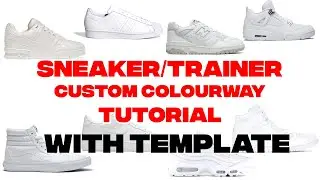 Adobe Photoshop SNEAKER/TRAINER Custom Colourway Tutorial from Scratch
