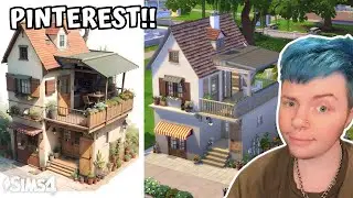 Creating the COSIEST HOUSE in Sims 4 from Pinterest!!