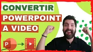 Cómo convertir un  Power point en Video  GRATIS  - Cómo crear un video desde Powerpoint  🎥