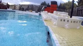 Lego Queen Mary Sinking - Aft Cam