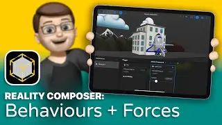 How to use Behaviours and Forces in Augmented Reality with Reality Composer on iPad