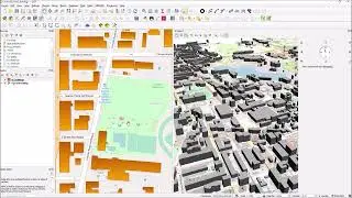 QGIS 3D Buildings Extrusion