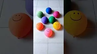 Don't Forget to Smile Popping Water Balloons Reverse Video Asmr