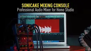 SONICAKE Professional Mixing Console QAI-100 Mini Audio Mixer for Home Studio (2-Channel)