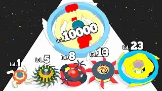 SPINNER MERGE RUN 3D (Spinner Evolution Rampage) Level Up Spinner Run Game Max Level