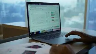 free stock footages | man working on his laptop