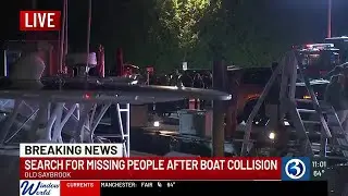 Search for missing people after boat collision in Old Saybrook