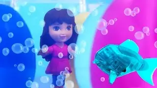 Даша-путешественница спасает Свинку Пеппа из океана | игрушка истории для детей | игрушки сюрпризом