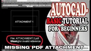 AUTOCAD - FIX AND RESTORE MISSING PDF ATTACHMENT