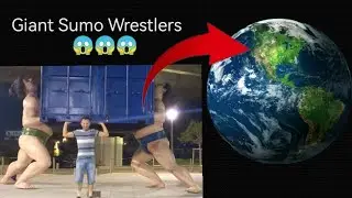 I Found GIANT SUMO wrestlers😱on Google Earth