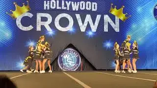 Hollywood crown cheer competition OC all stars youth team yellow 1-30-2023