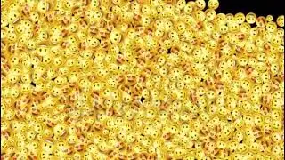stock footage smiling small emoji transition transparant mov