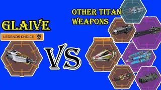 🔥NEW Glaive VS Other TITAN ALPHA WEAPONS!!! War Robots Test Server Comparison