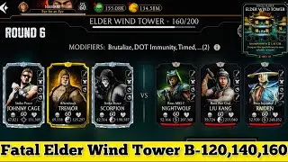 Fatal Elder Wind Tower Boss Battle 120,140 & 160 Fight + Reward MK Mobile