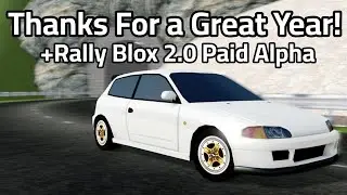 Rally-Blox 2.0 Release to Paid Alpha + Thanks for a Great Year