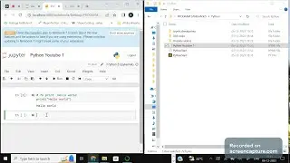 Python code and python file execution in Anaconda. 