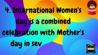 10 Interesting International Women’s Day Facts |#circleofgenius #womensday #interestingfacts