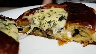Пироги с мясом (лодочки) из дрожжевого теста #shorts