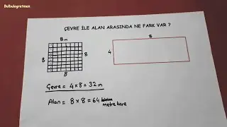 Çevre ve alan hesaplama (4.sınıf)  @Bulbulogretmen #matematik #çevre #alan #school