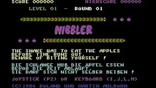 Nibbler Review for the Commodore 64 by John Gage