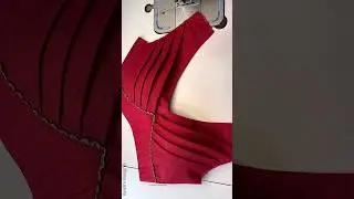 Front pleated one tucks blouse design cutting and stitching#shortsvideo#shorts #short #blouse #trend
