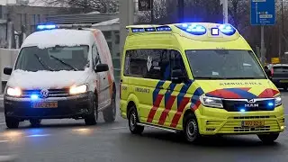 [2 in 1][Sneeuw] Sanquin Bloedvoorziening & [Rijopleidings-] Ambulances met spoed in Groningen