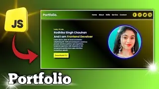 Portfolio Website Using HTML CSS And JavaScript Tutorial | HTML CSS & JavaScript Tutorials Easy |