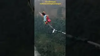 Best bungee jumps at world second highest bungee 😱 Kusma Nepal 