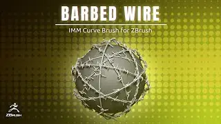 Barbed Wire - Spikes, Prickles and Thorns Wire IMM Brush for ZBrush 2022