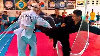 Idoso contra 3 - taekwondo 🥋 Old Man prank