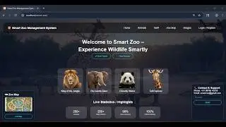 PHP MySQL Final Year Project | Smart Zoo Management System | Full Demo