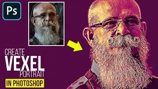 How To Create Vexel Art / Cartoon Effect Art In Photoshop | Photoshop Tutorial