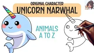 How to Draw a Cute Unicorn Narwhal ⏐ How to Draw Cute Animals ⏐ Step by Step Easy Drawing Tutorial
