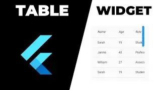 How to create a table in Flutter | Table Widget | Table in Flutter | Flutter Widgets 