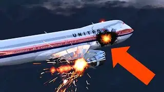 Boeing 747 BREAKS UP Just After Take Off