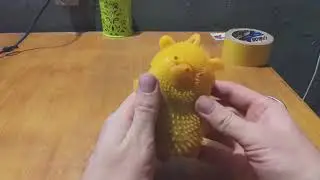 нестандартный способ  отремонтировать игрушечного мишку