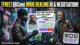 [FREE] Realistic Drug Selling Script for QBCore | Custom UI & Negotiation System