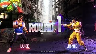 Street Fighter 6 - Luke Vs Jamie [Metro City Downtown] [CPU Level 8] [4K @ Max Settings]