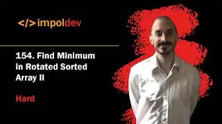 Find Minimum in Rotated Sorted Array II | LeetCode 154 - Python
