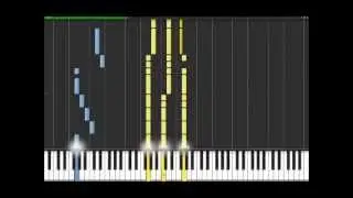 Cant Stop - Red Hot Chili Peppers(Easy Piano Tutorial) in Synthesia (100% speed)